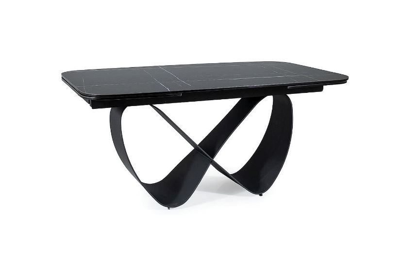 Stůl jídelní rozkládací azario black INFINITY CERAMIC