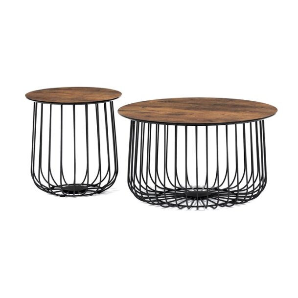 Set konferenčních stolků staré dřevo AF-3007 OLW