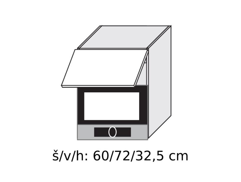 Kuchyňská skříňka horní QUANTUM BEIGE W2/60 MK - grey