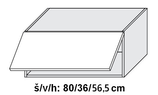 Kuchyňská skříňka horní QUANTUM BEIGE W6B/80 - grey