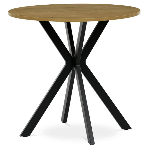 Jídelní kulatý stůl divoký dub HT-F4108 OAK