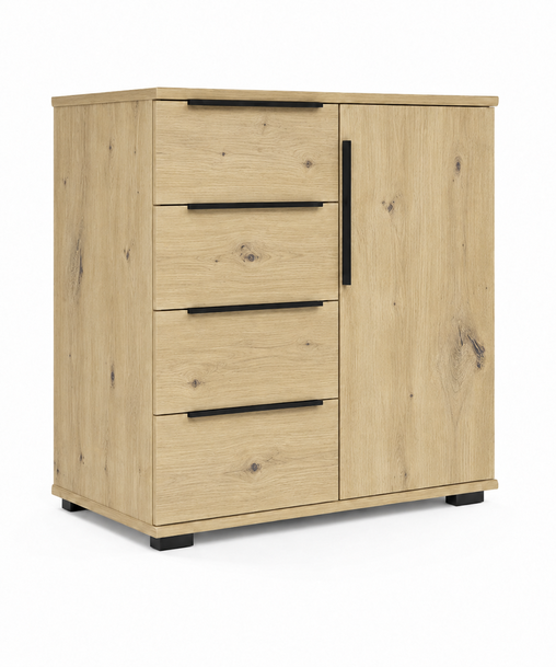 Komoda kombinovaná dub artisan KOMODA A IV