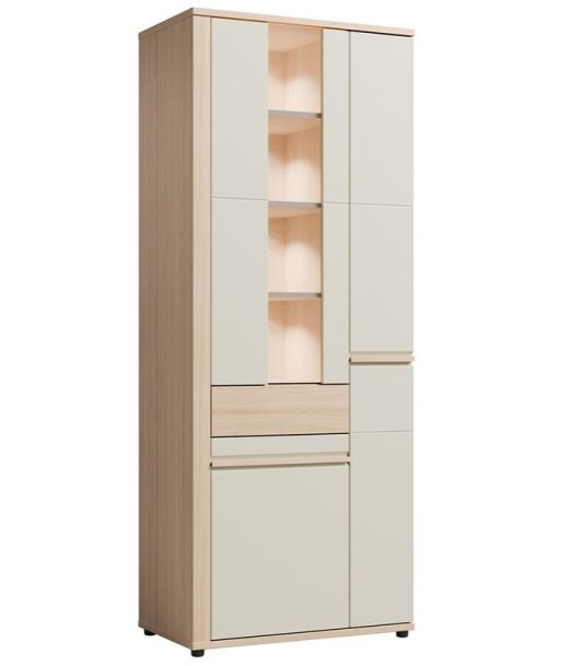 Vitrína riva/cashmere OSLO OS/2