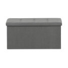 Taburet s úložným prostorem šedá TAB-472 GREY6