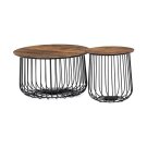 Set konferenčních stolků staré dřevo AF-3007 OLW