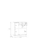 Komoda písek GANYMADE GNMK222L-U60