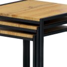 Sada stolků konferenčních Dub Divoký/černý lak AF-3003 OAK