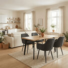 Židle jídelní šedá DCH-V4009 GREY6