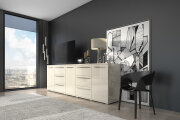 Komoda kombinovaná béžový lesk PIANO K150-3K2F