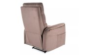Křeslo rozkládací cappuccino SOLON M VELVET
