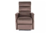 Křeslo rozkládací cappuccino SOLON M VELVET