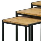 Sada stolků konferenčních Dub Divoký/černý lak AF-3003 OAK