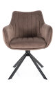 Křeslo jídelní cappuccino AZALIA VELVET