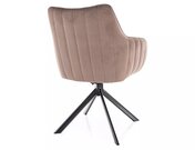 Křeslo jídelní cappuccino AZALIA VELVET