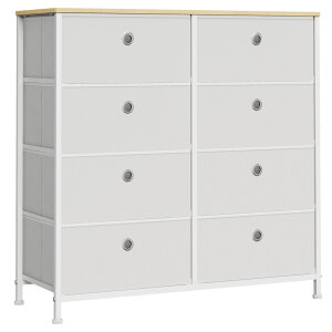 Komoda 8 zásuvek bílá AUK-E1024 WT