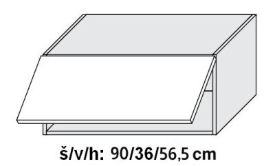 Kuchyňská skříňka horní QUANTUM BEIGE W6B/90 HK AVENTOS - bílá alpská