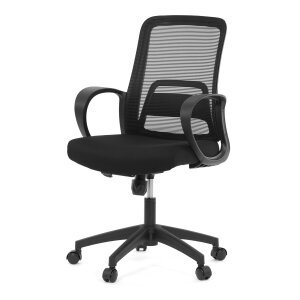 Kancelářská židle černá KA-S3015 GREY