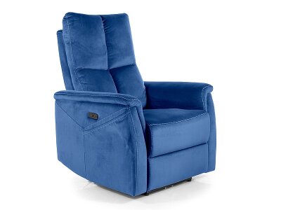 Křeslo televizní modrá NEPTUN VELVET