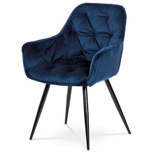 Židle jídelní modrá DCH-421 BLUE4