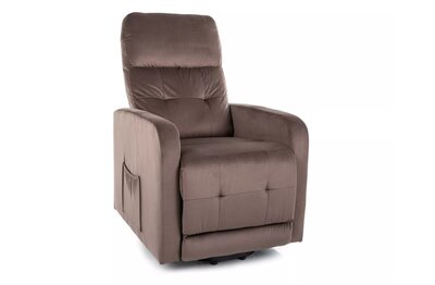Křeslo relaxační cappuccino OTUS II VELVET