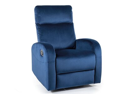 Křeslo relaxační modrá 86 OLIMP VELVET