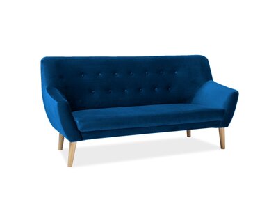 Pohovka modrá NORDIC 3 VELVET