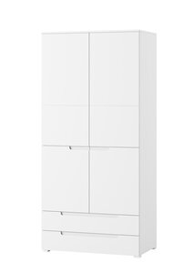 Skříň šatní bílý lesk/bílá SELENE 28
