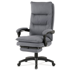 Křeslo kancelářské s podnožkou šedé KA-Y350 GREY