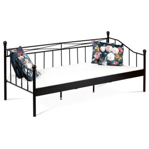 Postel jednolůžková černá 90 BED-1905 BK