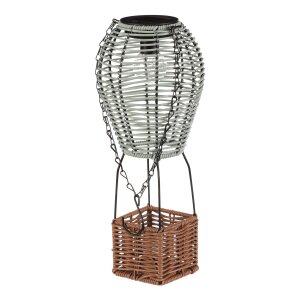 Lucerna umělý ratan balón LED zeleno hnědá PLA113 GRN-S