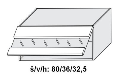 Horní skříňka MALMO DUB HALIFAX 80 cm                              