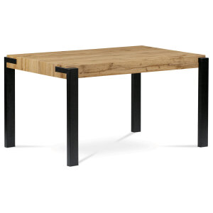 Stůl jídelní dub divoký/černá HT-725 OAK