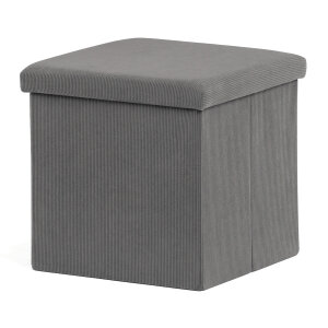 Taburet s úložným prostorem šedá TAB-471 GREY6