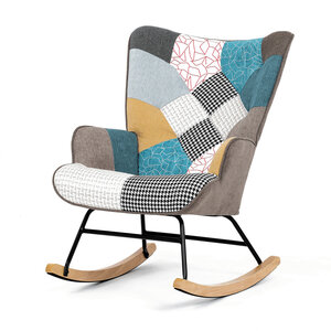 Houpací křeslo patchwork AK-374 PW2