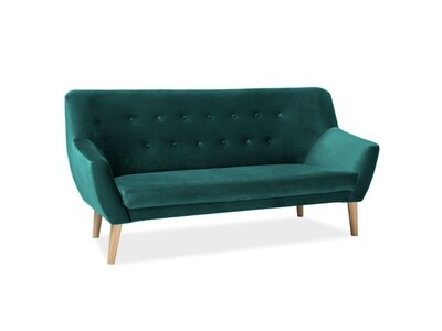 Pohovka zelená NORDIC 3 VELVET