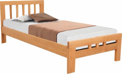 Postel masivní přírodní s roštem 90 K8