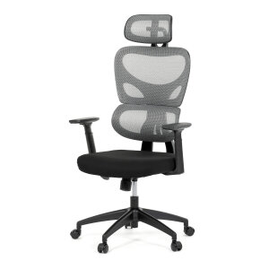 Kancelářská židle šedá KA-K2080 GREY