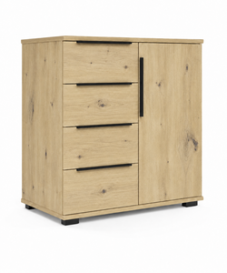 Komoda kombinovaná dub artisan KOMODA A IV