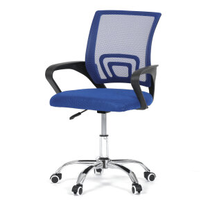 Kancelářská židle modrá KA-L103 BLUE